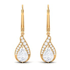 Sparkanite Jewels-Pear Shape Moissanite Teardrop Earrings