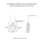 Minimal Moissanite Pendant with Hidden Bail D-VS1 10 MM - Sparkanite Jewels