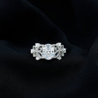 Vintage Style Moissanite Solitaire Engagement Ring D-VS1 6X8 MM - Sparkanite Jewels