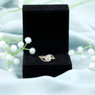 Moissanite Solitaire Engagement Ring with Side Stones D-VS1 8 MM - Sparkanite Jewels