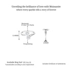 Minimal Moissanite Flower Wrap Ring D-VS1 - Sparkanite Jewels