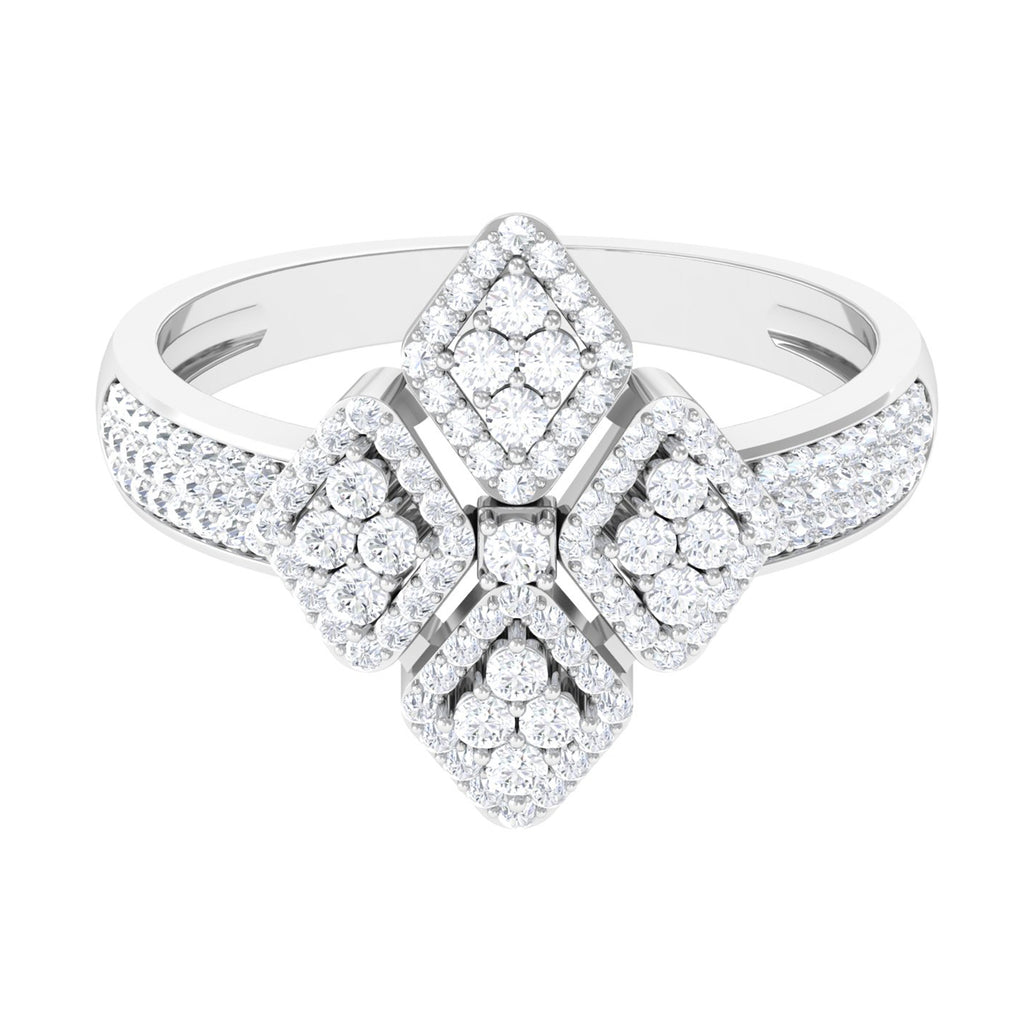 Vintage Style Moissanite Cocktail Engagement Ring D-VS1 - Sparkanite Jewels