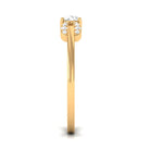 Certified Moissanite Minimal Promise Ring D-VS1 - Sparkanite Jewels