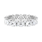 Classic Certified Moissanite Wedding Eternity Ring D-VS1 - Sparkanite Jewels