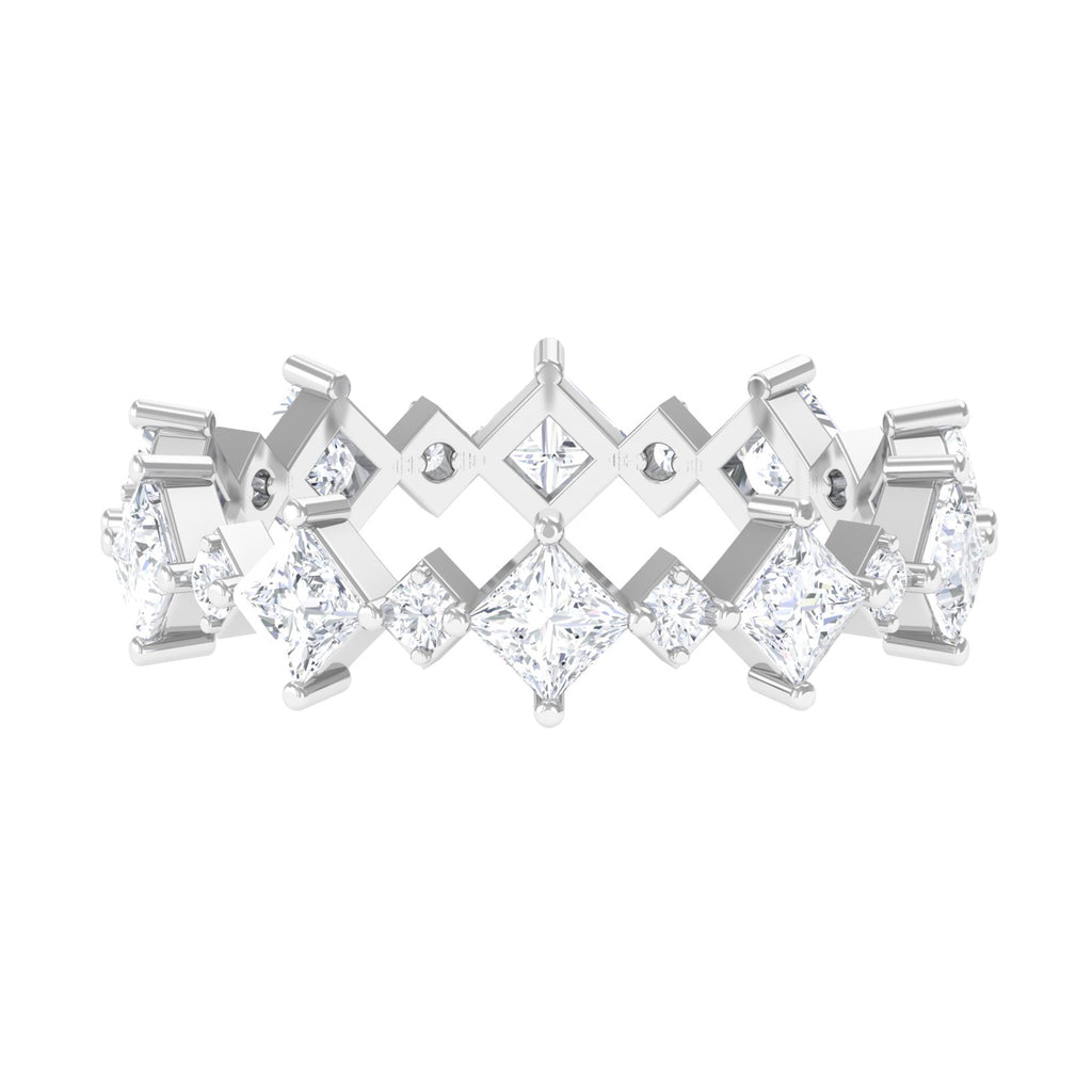 Designer Moissanite Full Eternity Ring D-VS1 - Sparkanite Jewels